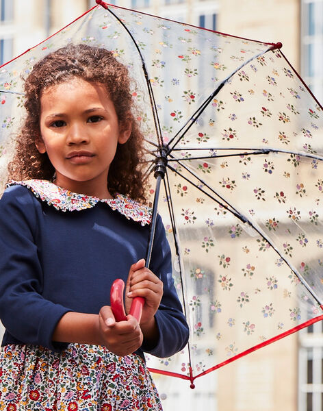 Parapluie transparent à imprimé fleuri DIPLUETTE / 22H4PFE1PUI961